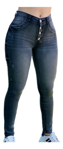 Jeans Stretch Levanta Cola Pantalon Para Mujer