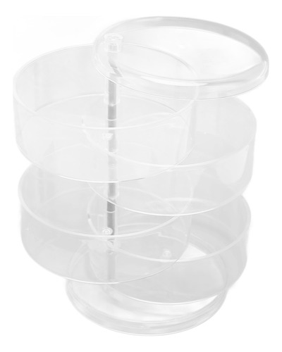 Organizador De Pendientes, Transparente, Giratorio, De 4 Niv