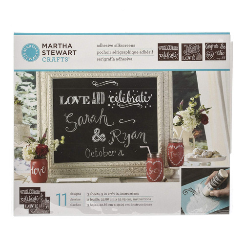 Martha Stewart Crafts Martha Stewart Pizarra Serigrafia: Fra