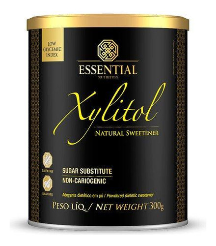 Kit 2x: Xylitol Adoçante Natural Essential Nutrition 300g