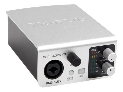 Imagen 6 de 10 de Placa De Audio Usb Midiplus Studio M 24 Bits Ideal Grabacion