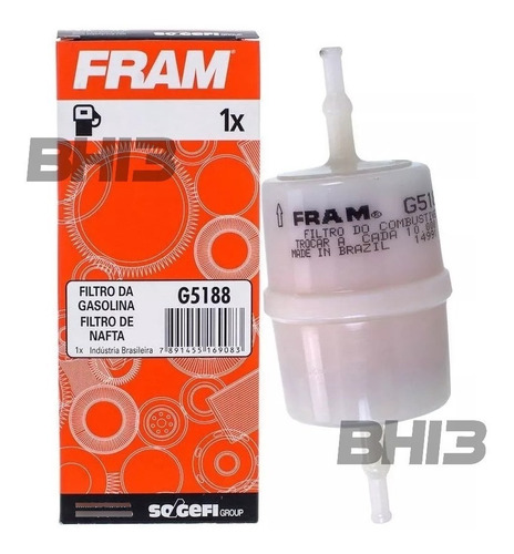 Filtro De Combustível Gasolina Fram Ford Fiat Peugeot G5188