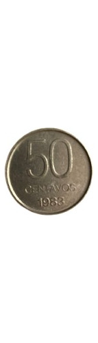 Moneda 50 Centavos, Año 1983.