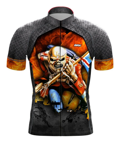 Imagem 1 de 3 de Camiseta Ciclismo Brk Iron Maiden Com Fpu 50+