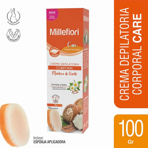 Millefiori Care Crema Depilatoria Corporal Manteca Karité