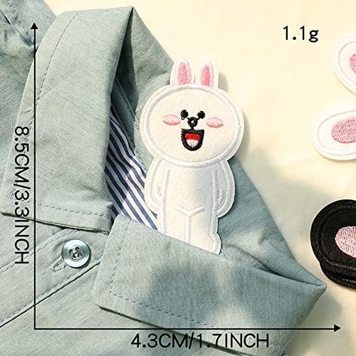 Parches Termoadhesivos De Conejo Para Decoración De Ropa, Bo