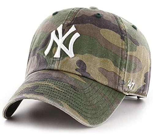 '47 New York Yankees Clean Up Hat Cap Army Camo/blanco