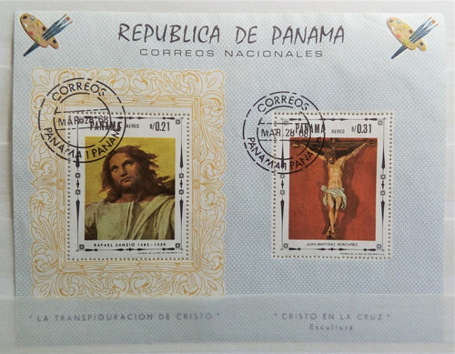 Panamá Arte, Bloque Sc 482 I Pintur Escult 1968 Usado L16527