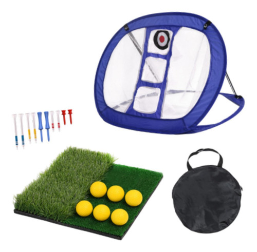 Neta De Práctica De Golf, De Golpes De Golf Con Target Mat