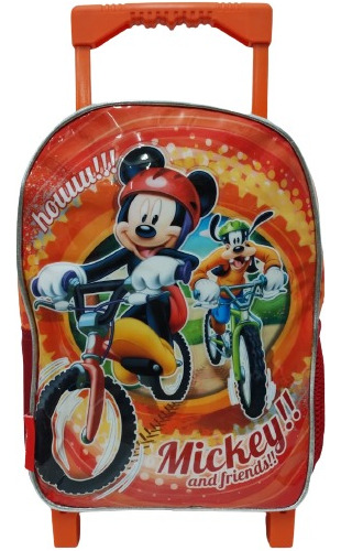 Mochila Carro Mickey & Goofy 12 Pulgadas 