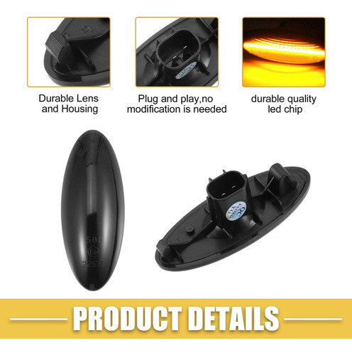 Qw1 Luces Marcador Lateral Toyota Yaris 06-11 Rav4 06-09