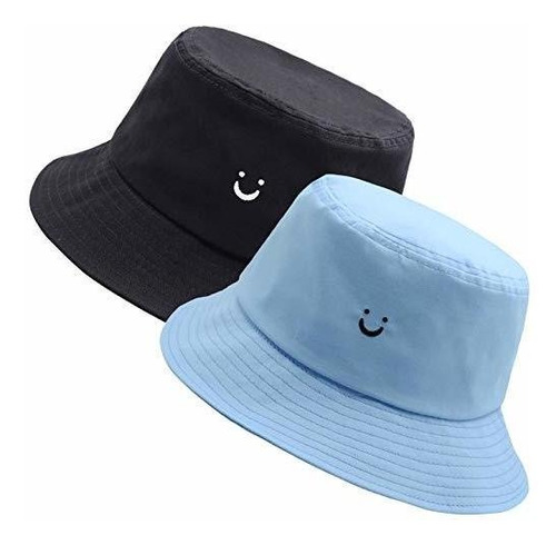 Sombreros - Smile Face Bucket Hat Para Hombres Summer Travel