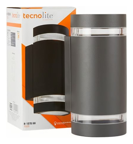 Aplique De Muro Antracita Toledo 12w Tecnolite