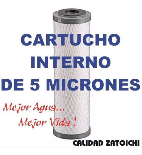 Imagen 2 de 10 de Combo 2 Repuestos P/filtro De Agua Zatoichi/similar 5 Micron