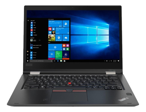 Laptop  Lenovo ThinkPad X380 Yoga negra táctil 13.3", Intel Core i5 8250U  8GB de RAM 256GB SSD, Intel UHD Graphics 620 1920x1080px Windows 10 Pro
