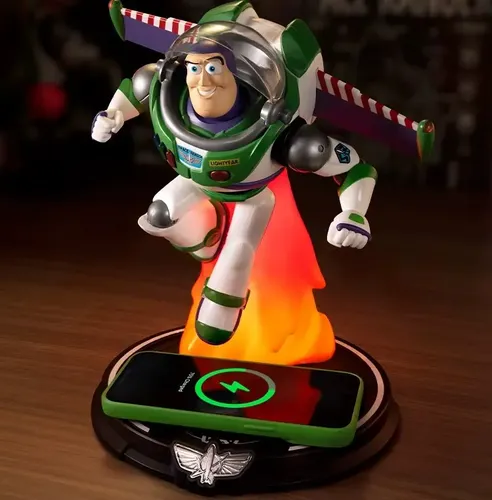 TOY STORY Buzz Lightyear フィギュア　充電器　1個 Toy Story Buzz Lightyear Carregador Sem Fio Com Luz E Som