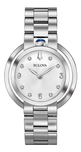 Reloj Mujer Bulova 96p184 Cuarzo Pulso Plateado Just Watches