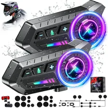 Intercomunicador Para Casco 2 Piezas STQUSTI Audífonos Bluetooth Con Radio FM, Auriculares Intercomunicación Bidireccional De 1200 m, Sonido HiFi, Batería De 3200 mAh, Para Todo Tipo De Cascos