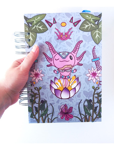 Cuaderno 100 Hoja 90 G Pasta Dura Bullet Journal Ajolote