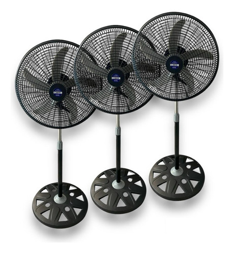 Oferta 3 Ventiladores De Pie 5 Aspas Plasticas 60w Longson