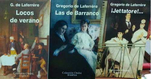 Lote X 3 Libro Gregorio Laferrere Nuevos Gradifco *