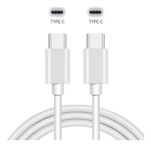 Cabo Carregador Usb-c Tipo C 2 Lados 1m Branco Rápido Turbo Menor preço em Cabo Carregador Usb-c Tipo C 2 Lados 1m Branco Rápido Turbo