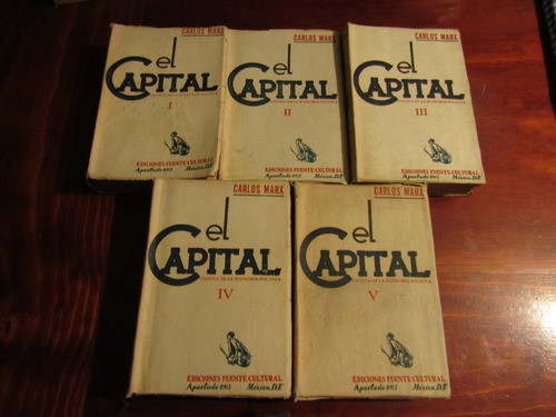 El Capital Carlos Marx 5 Tomos Obra Completa