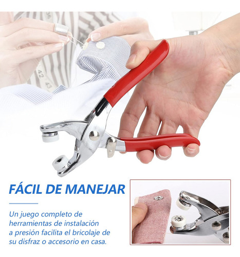 Pinza Kam Botón Presión Broche T5 11 Colores 804 Pcs