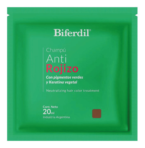 Biferdil Shampoo Anti Rojizo Sachet X20ml