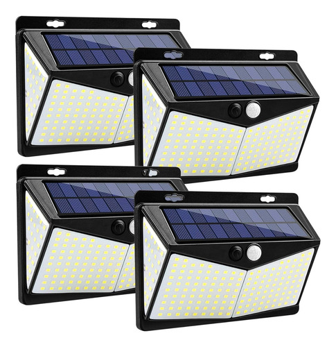 Lamparas Solares Externas Con 208 Led Luces, Paquete De 4