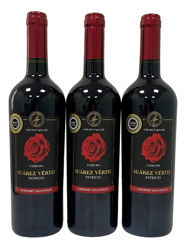 Pack 3 Vinos Cabernet Sauvignon Botella 750 Ml