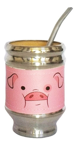 Imagen 2 de 8 de Kit Matero Neceser Chanchitos Gravity Falls Yerbaazucar Mate