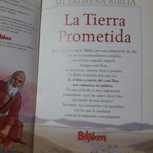 La Tierra Prometida Mi Primera Biblia Billiken Usado # (Usado)