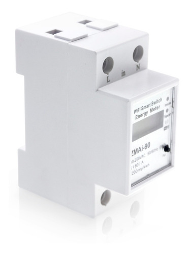 Imagen 3 de 10 de Llave Toma Medidor Consumo Wifi Tuya Smart