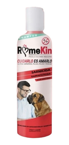 Rome Kin Garrapaticida 250ml Champú Para Perros Con Amitraz