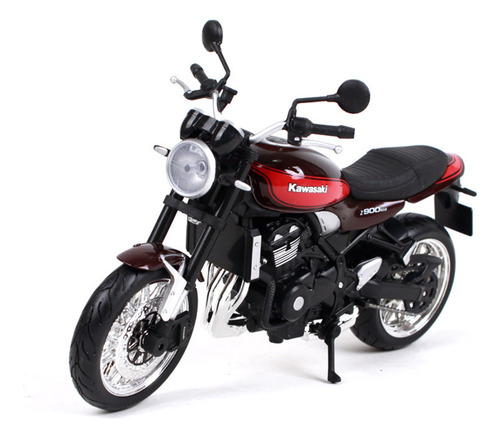 A Kawasaki Z900rs 50ª Motocicleta De Metal Em Miniatura