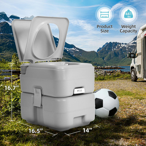 Inodoro Portátil Yitamotor 22l/12l Para Acampar, Caravanas,