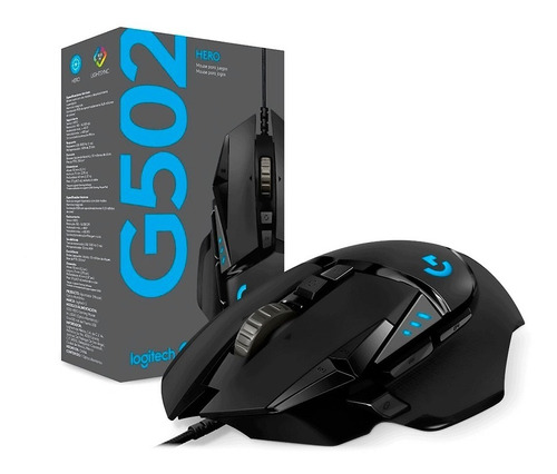 Mouse Gamer Logitech G502 Sensor Hero Rgb 16000 Dpi Legendar