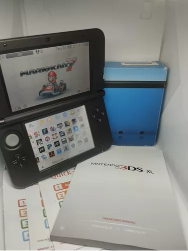 Nintendo 3ds Xl Completo Com Jogos 3ds E Emuladores