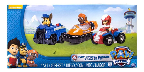 Juego De 3 Vehículos Paw Patrol Racers, Chase, Zuma Y Ryder