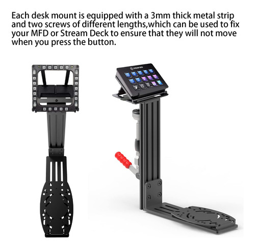 Hikig 2 Pack Desk Mount Hotas Mount Joystick Mount Compatíve