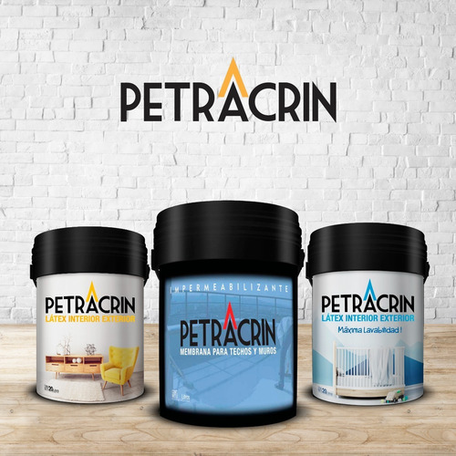 Imagen 6 de 7 de Pintura Latex Interior Exterior 20 Lts Petracrin Antihongo