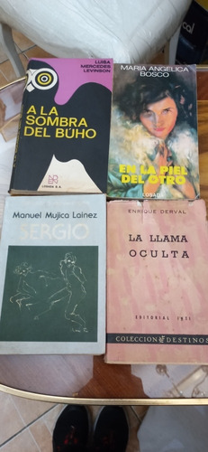 Antiguo Libros  4 Unid Novela Mujica Laines Derval Y+ N646