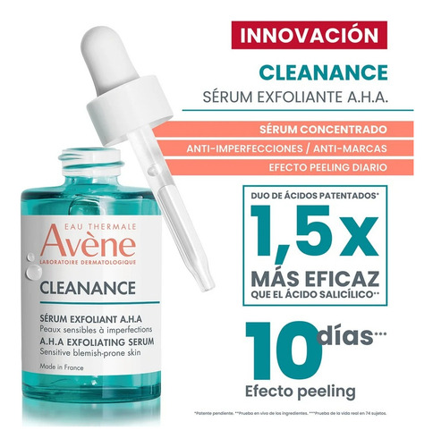 Avène Eau Thermale Cleanance A.h.a - Sérum Esfoliante 30ml
