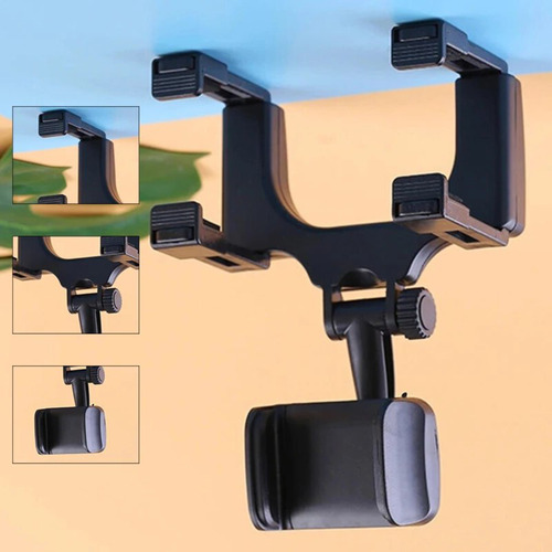 Suporte Para Celular De Carro Encaixe Para Retrovisor 360