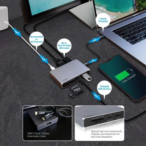 Dock Usb-c Gen2 Caldigit Soho, 4k@60hz, Hdmi 2.0 Y Hdr