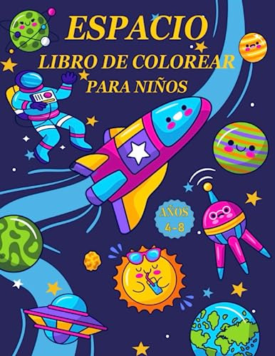 Espacio Libro De Colorear Para Niños De 4-8 Años: ¡un Divert