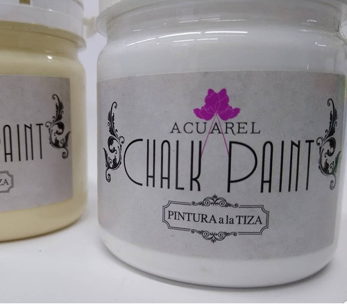 12 Pinturas Tiza Chalk Paint Acuarel Todos Loscolores 200cc 