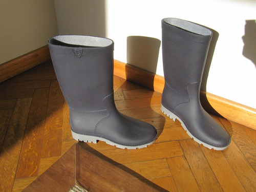 Botas Lluvia Azules Adolescente Pvc #38/5