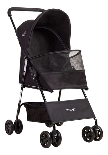 Coche Mascota Plegable Light Perro Gato Negro Beepet Bebesit